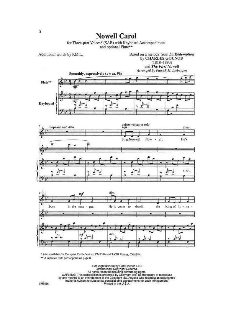 Nowell Carol (Choral)