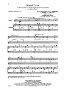 Nowell Carol (Choral)