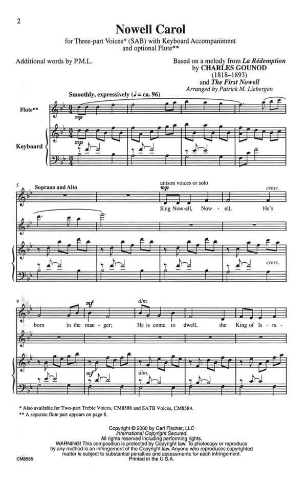 Nowell Carol (Choral)