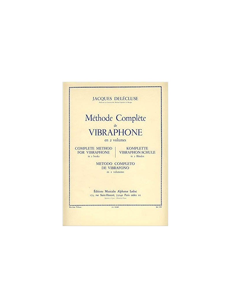 Methode Complete de Vibraphone Vol.1