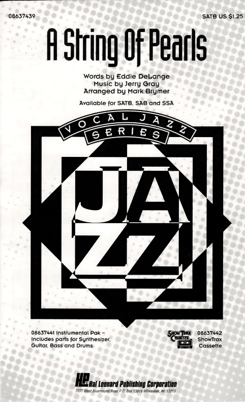 A String Of Pearls (Choral)