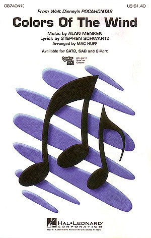 Colors Of The Wind (Choral SATB)