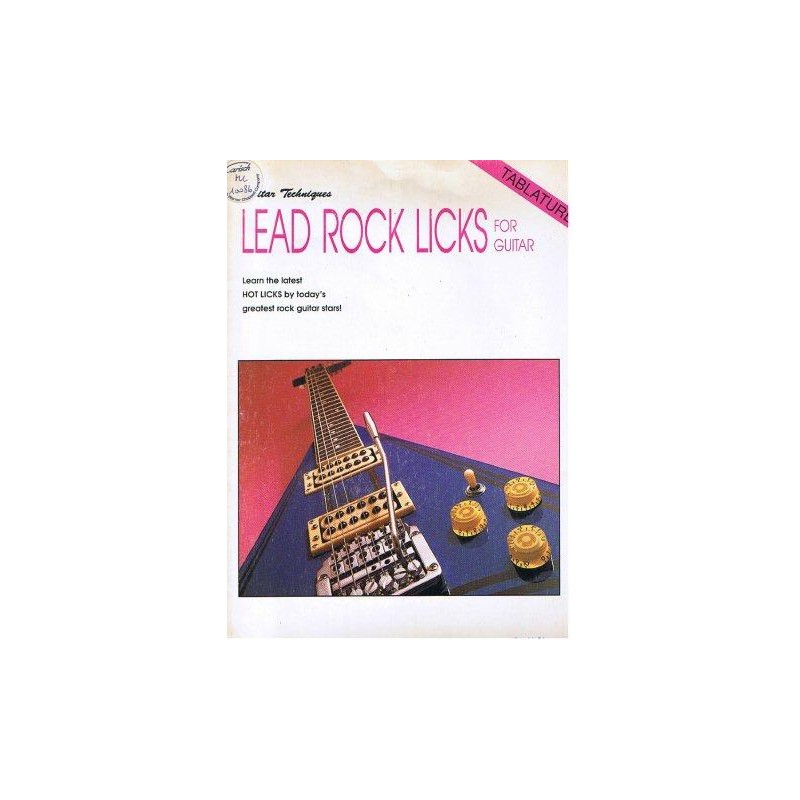 Lead Rock Licks for Guitar