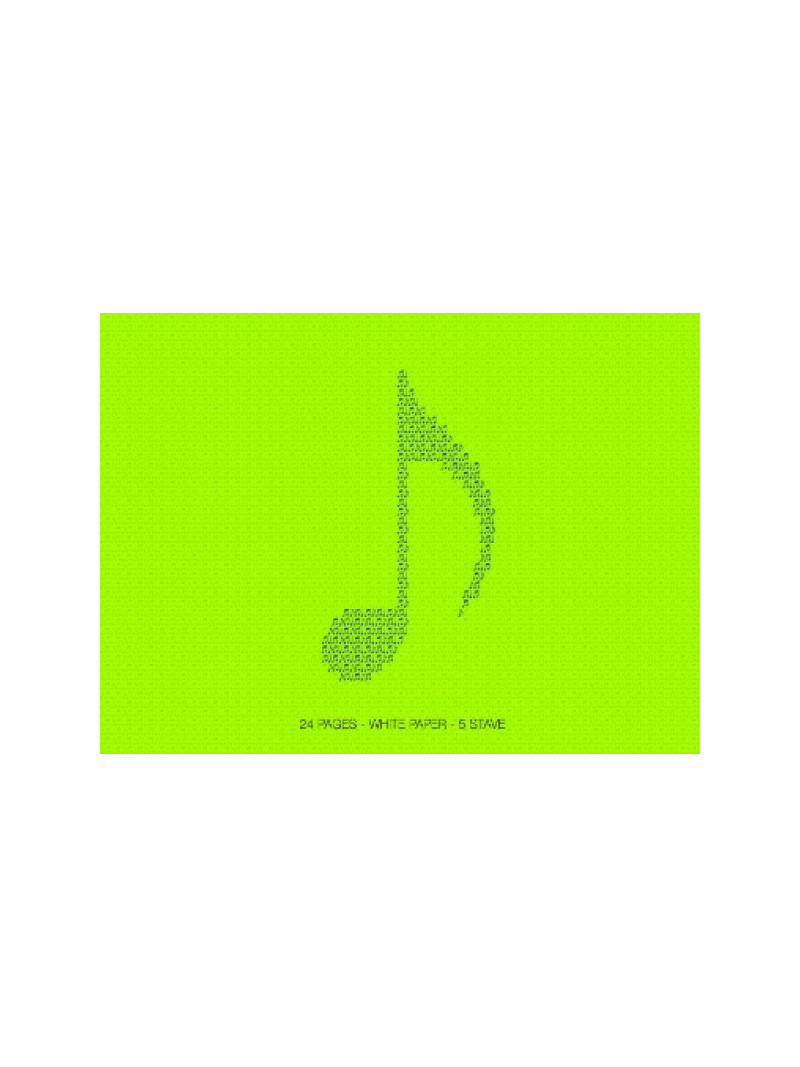 Quaderno di Musica - 5 righi con interlinea 
