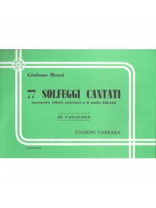 77 Solfeggi cantati - III fascicolo