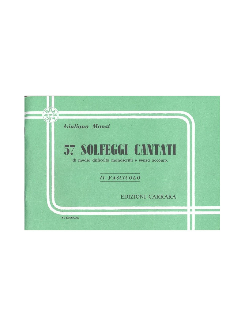 57 Solfeggi cantati - II fascicolo