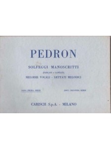 Pedron - Solfeggi Manoscritti (1a Serie) 
