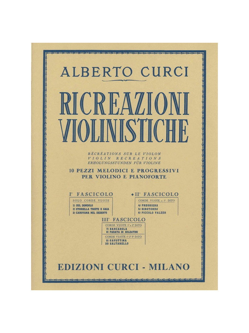 Ricreazioni violinistiche - II Fascicolo
