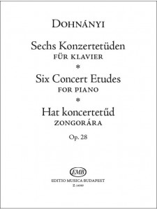 Sechs Konzertetüden für Klavier op. 28