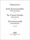 Sechs Konzertetüden für Klavier op. 28