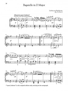 Beethoven - Für Elise and Other Bagatelles (book/Audio Online)