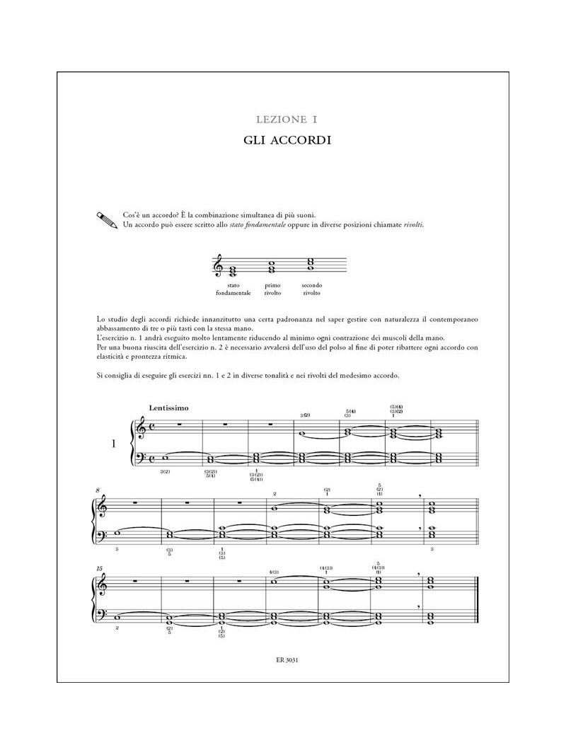 Pianoforte - Cenni di teoria, esercizi, repertorio - II livello