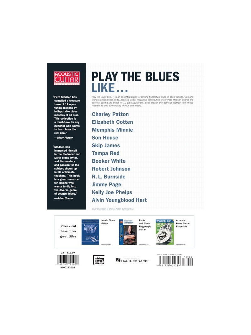 Play the Blues Like... (book/Video Online)