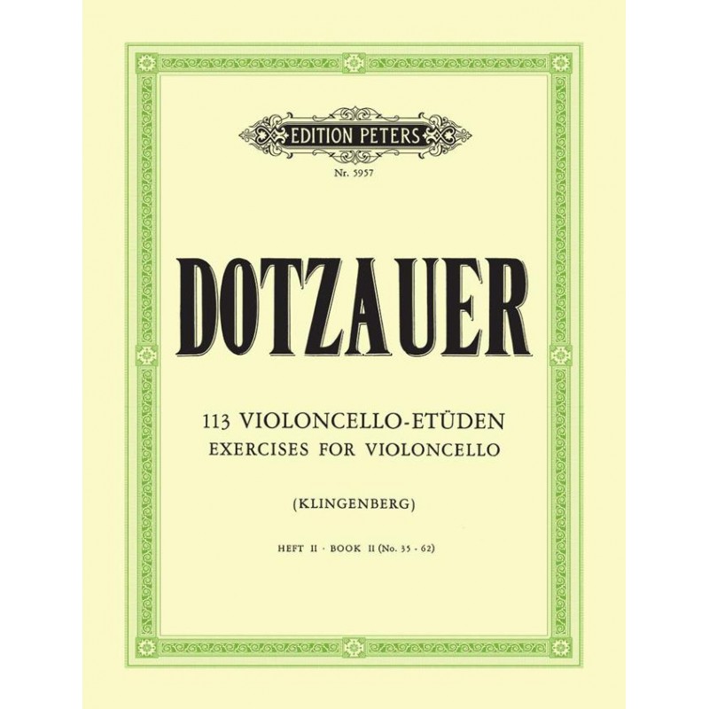 Dotzauer - 113 Violoncello Etuden - Part II