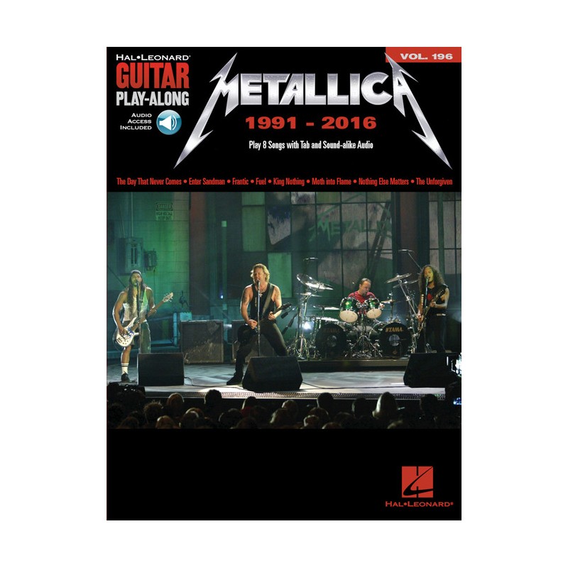Metallica: Guitar Play-Along Volume 196 (book/Audio Online)