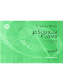 40 Solfeggi cantati - Appendice al I fascicolo