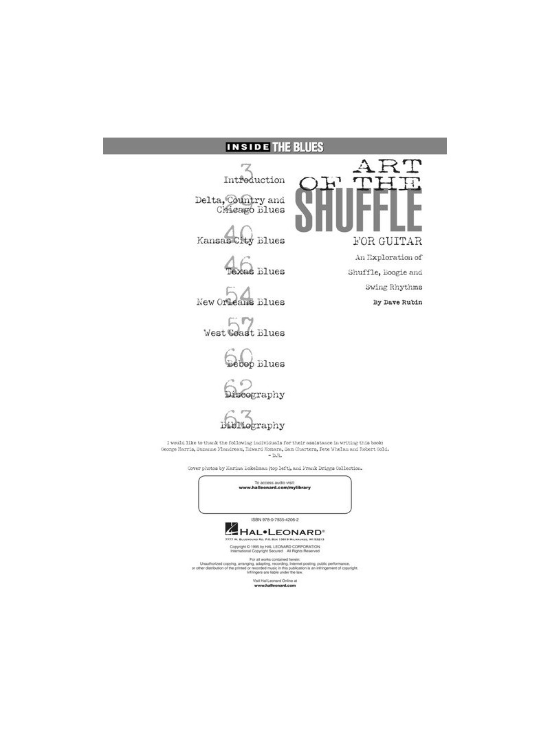 The Art of the Shuffle for Guitar (book/CD)