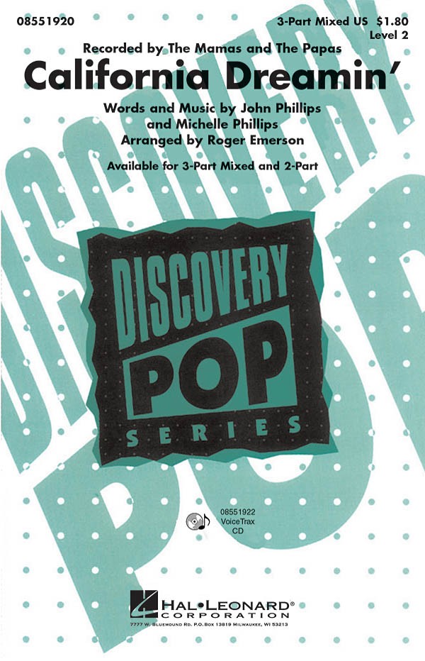 California Dreamin' (Choral)