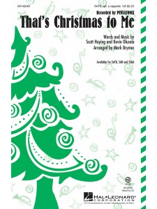 Pentatonix - That's Christmas to Me (Choral SATB)