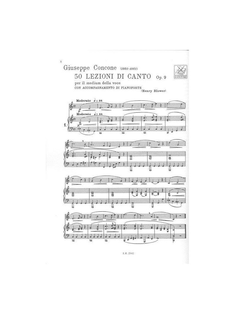 Concone - 50 Lezioni Op. 9 (libro/2 CD)