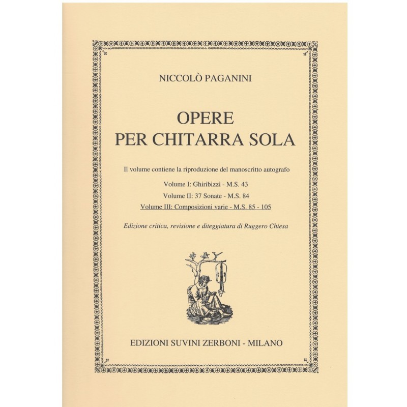 Opere per Chitarra Sola Vol. 3: Composizioni varie