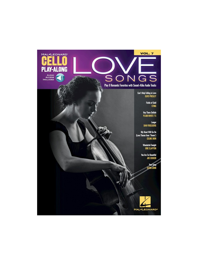 Love Songs: Cello Play-along Volume 7 (book/Audio Online)