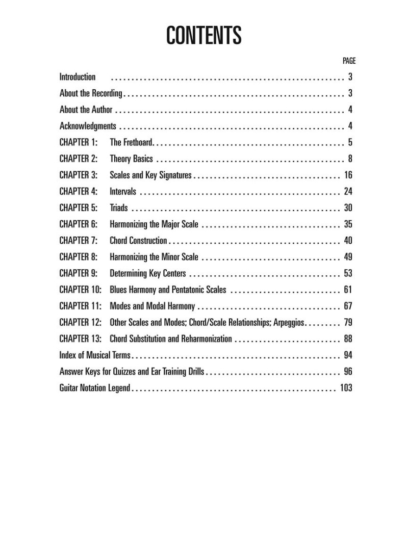 Music Theory for Guitarists (book/CD)