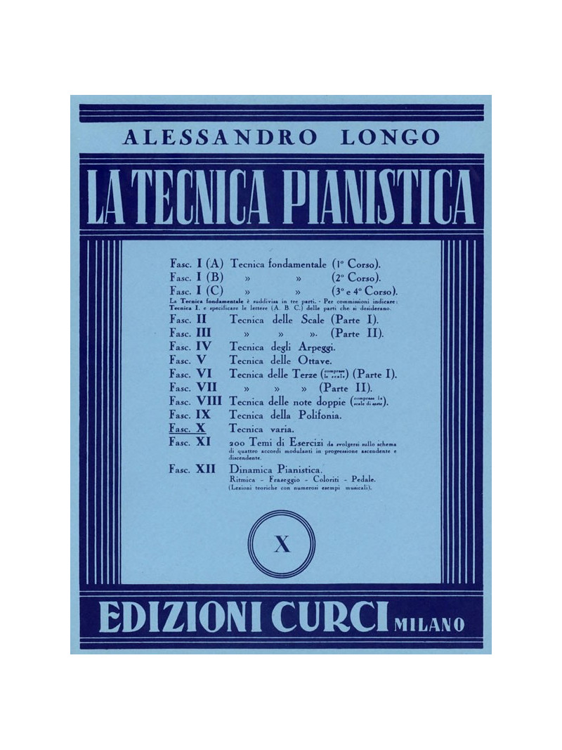 La tecnica pianistica - X