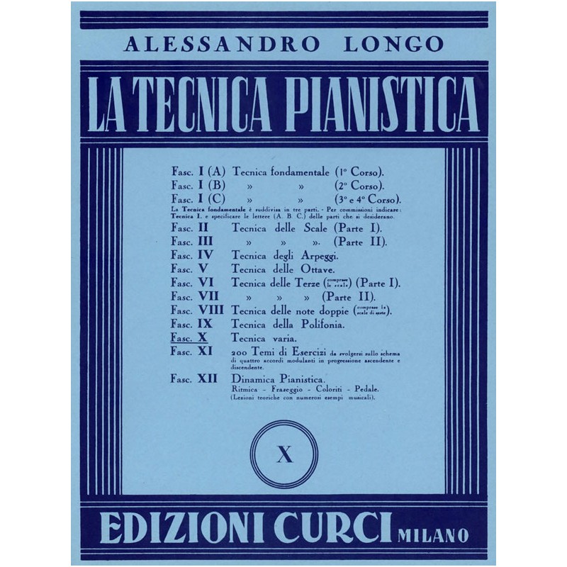 La tecnica pianistica - X