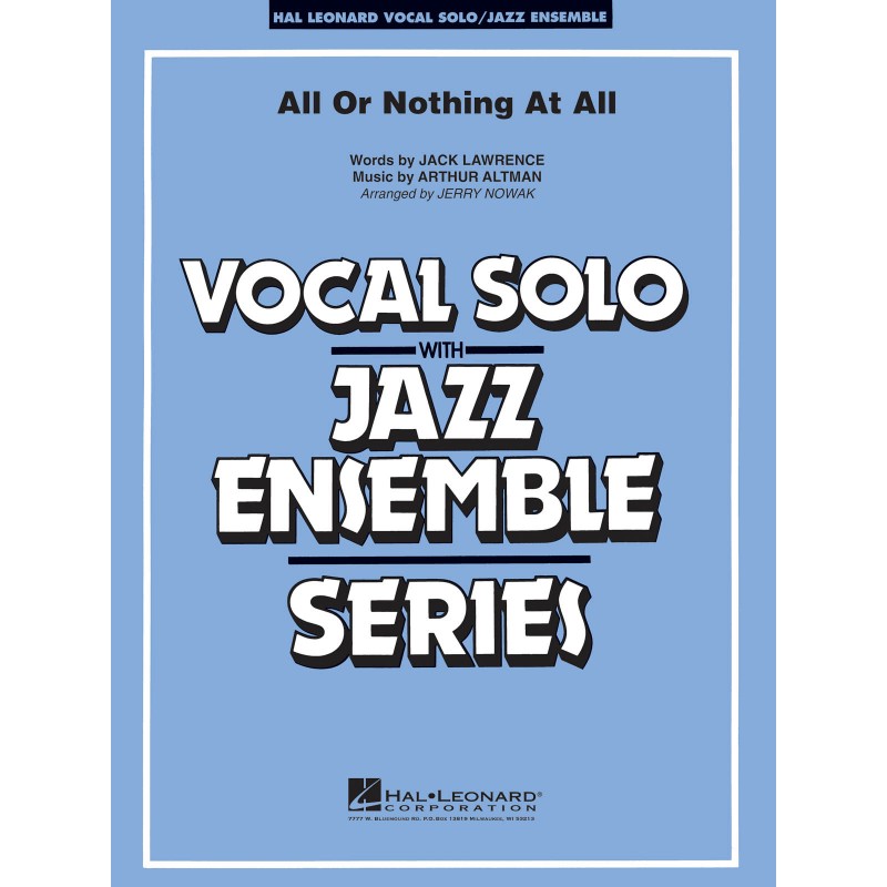 big band jazz ensemble, All or Nothing at All sheet music