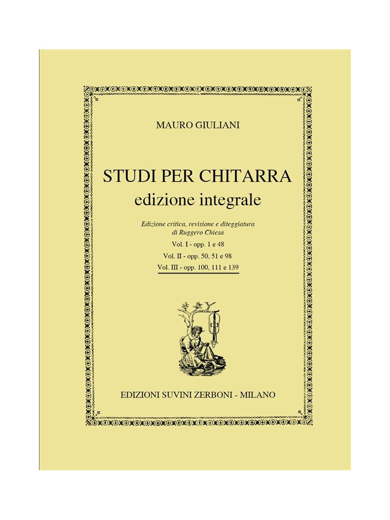 Studi per chitarra - Edizione integrale - Vol.III