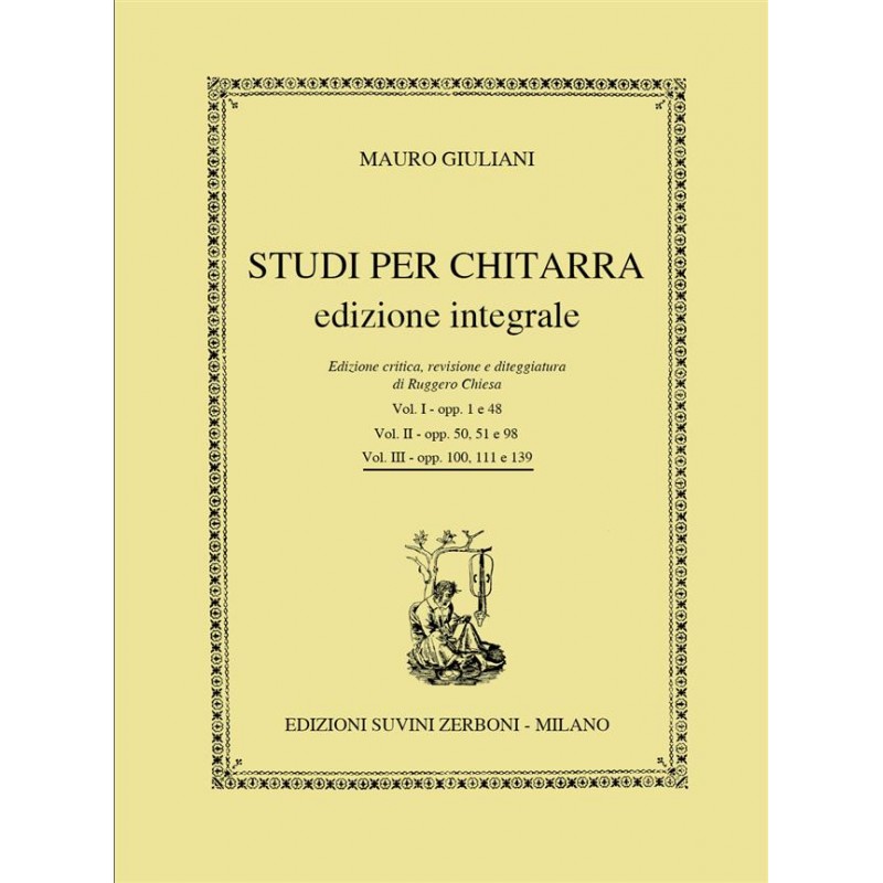 Studi per chitarra - Edizione integrale - Vol.III