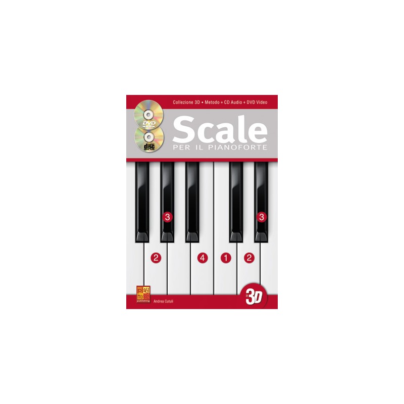 Scale per il pianoforte in 3D (libro/CD/DVD)