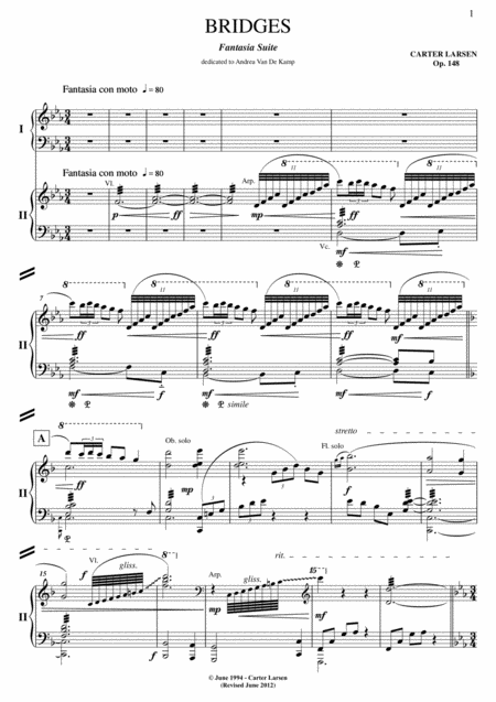 Bridges and Beyond: Fantasia Suite Volume Xa (Two Pianos)