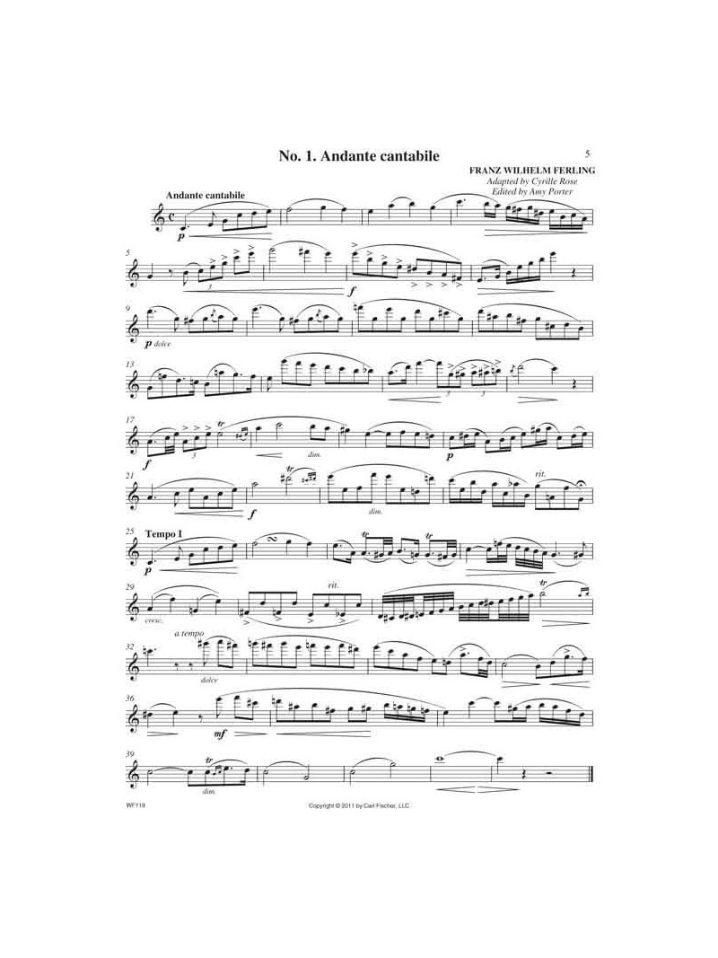 32 Rose Etudes For Flute (book/CD-MP3)
