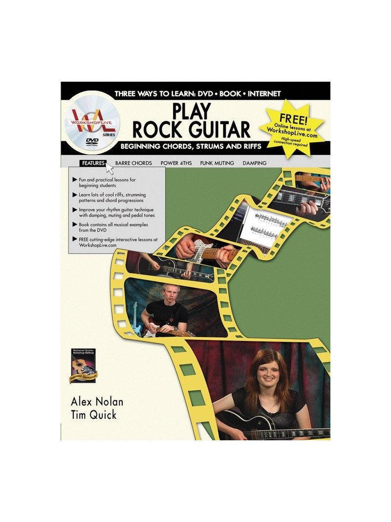 Play Rock Guitar: Beginning Chords, Strums, and Riffs (book/DVD)