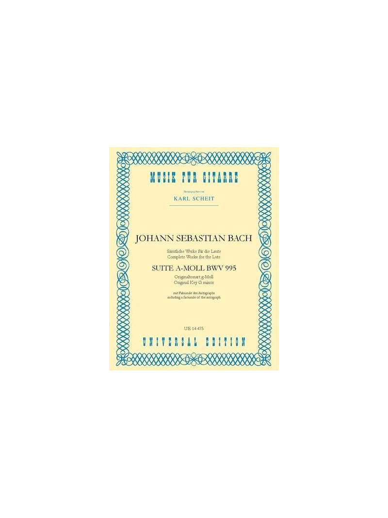 Bach: Suite - A-Moll for guitar BWV 995