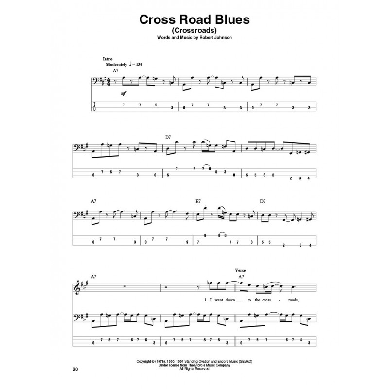 spartiti rock per basso, Cream Bass PlayAlong Volume 52