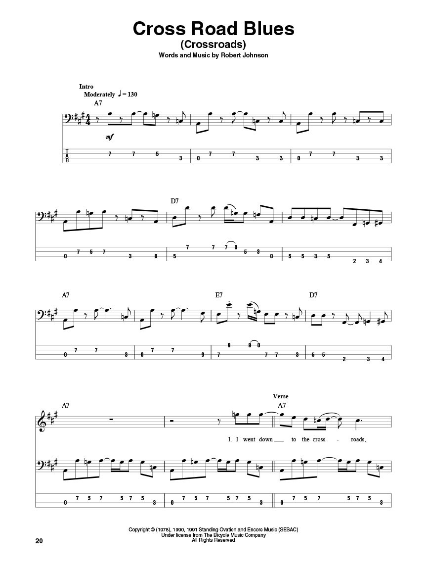 Cream: Bass Play-Along Volume 52 (book/Audio Online)