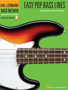 Hal Leonard Bass Method: Easy Pop Bass Lines (book/CD)