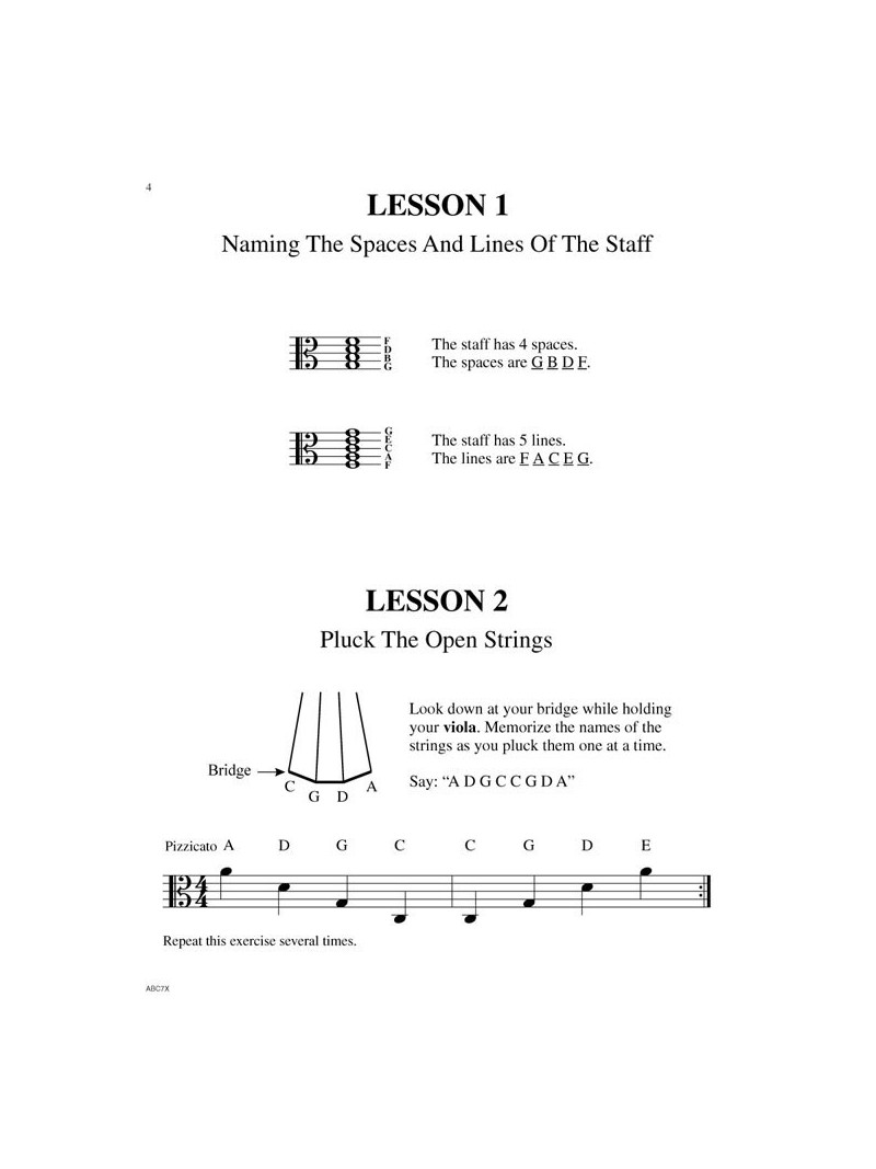 ABC's of Viola for the Absolute Beginner (book/MP3 Audio)