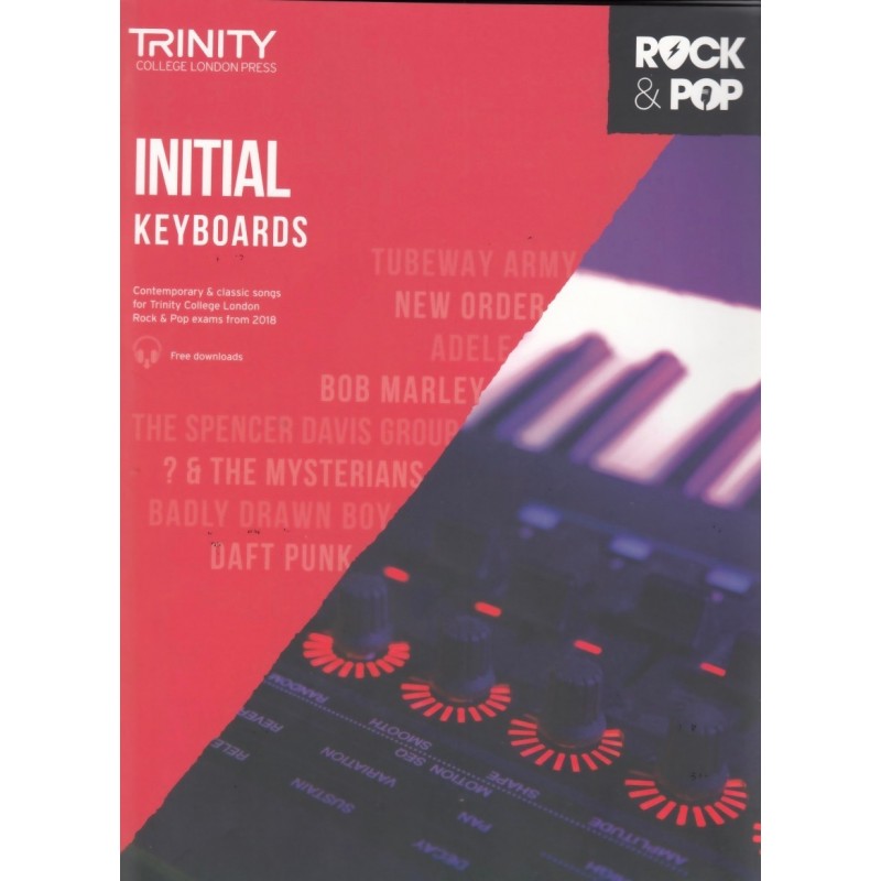 Rock & Pop Exams: Keyboards Initial from 2018 (book/download)