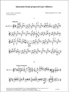 Fernando Sor - Quaranta brani progressivi per chitarra