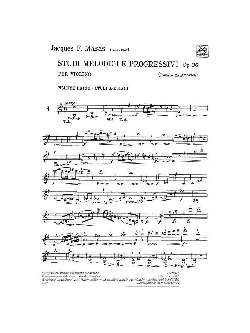 Studi melodici e ritmici per violino