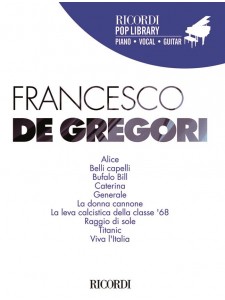 De Gregori Natale.Francesco De Gregori Spartiti Francesco De Gregori Canzoni