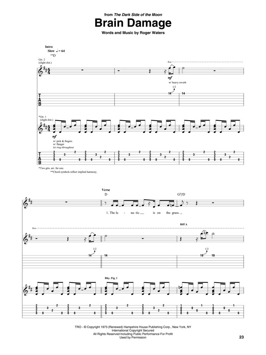 Pink Floyd – Guitar Anthology