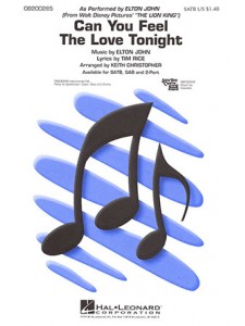 Can You Feel The Love Tonight (choral)