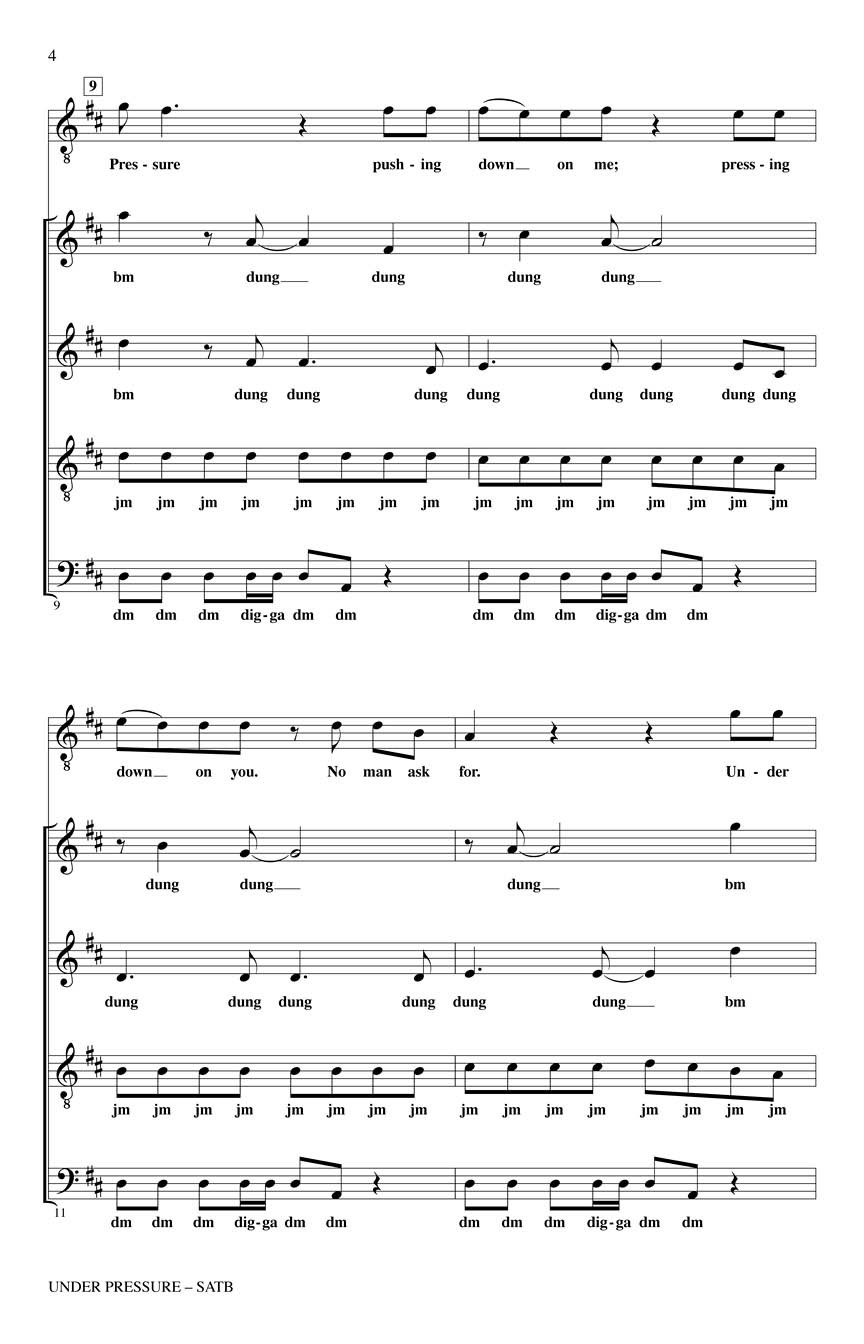 Under Pressure (Choral)