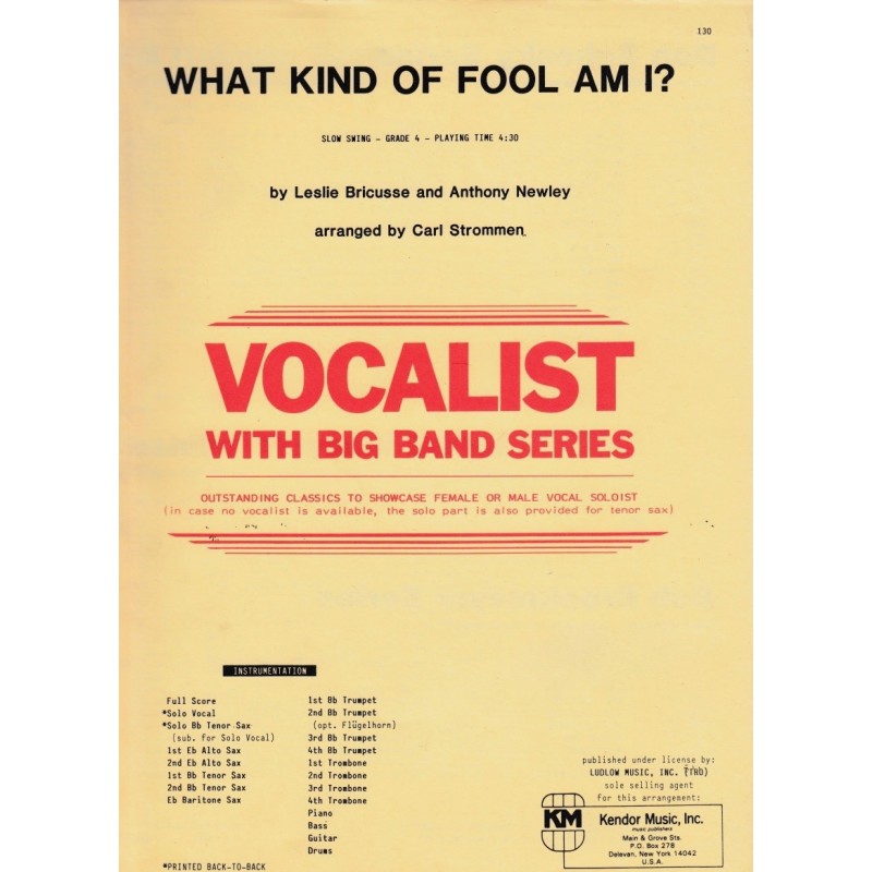 What Kind of Fool Am I?