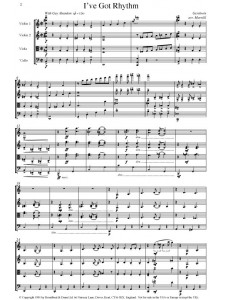 I've Got Rhythm (String quartet)